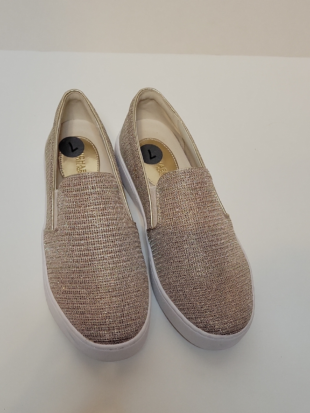Michael Kors Metallic Shiny Gold Slip-On Sneaker